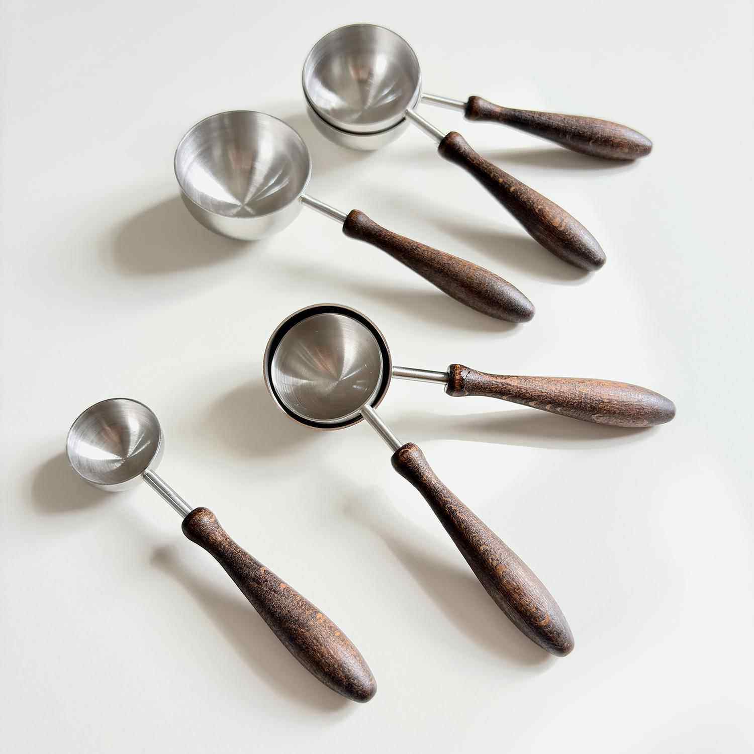 德国咖啡豆勺304不锈钢豆量勺烘焙计量匙果粉勺子木柄定量克勺调,厨房/烹饪用具,量勺,淘宝优惠券,粉丝福利购,淘宝优惠卷