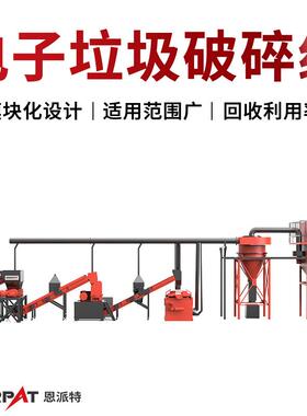 时产7吨电子垃圾破碎回收设备 厨房小家电撕碎分选线