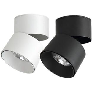 全光谱Led射灯表面安装 可折叠无孔筒灯中性客厅背景墙入口天花板