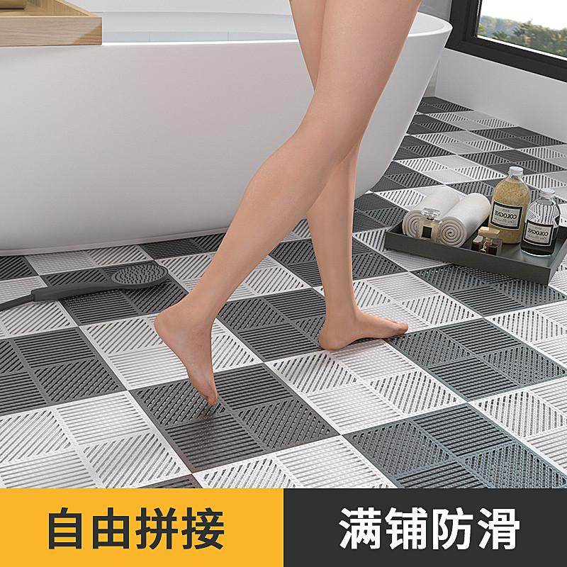 加厚厨房卫生间浴室PVC防水热卖防滑垫 可拼接镂空隔水垫工程地垫