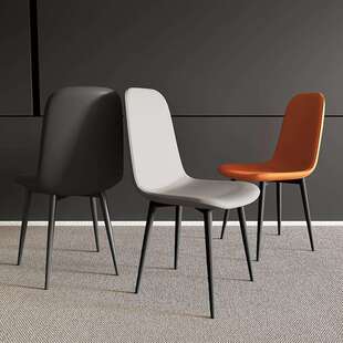 餐椅家用防猫抓奶油风北欧轻奢现代简约餐厅凳子办公椅靠背椅Tω