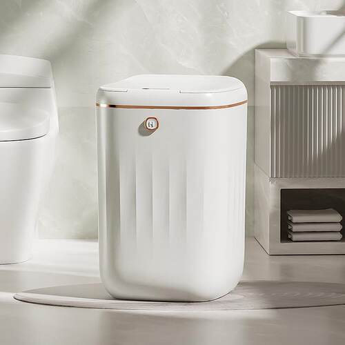 High-Capacity, Stylish Automatic Sensor Trash Can for Home B