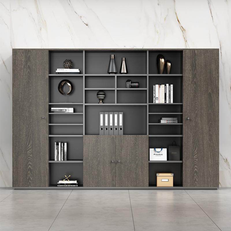 办公家具木质文件柜书柜组合板式资料档案柜老板室背景文件柜子