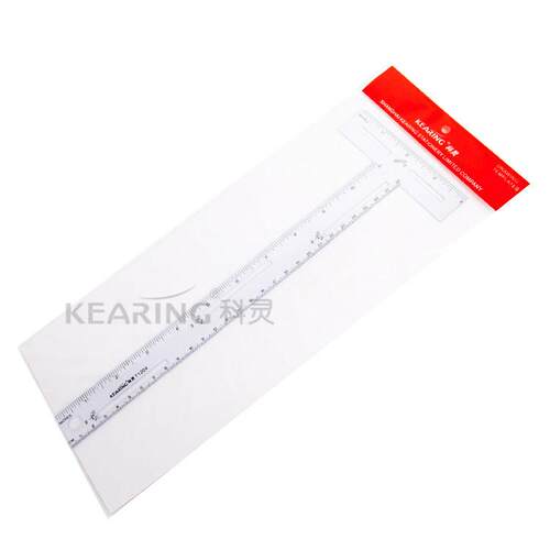 Kearing科灵公英制T型尺丁字尺28CM表面印刷打版尺制衣尺服装设计