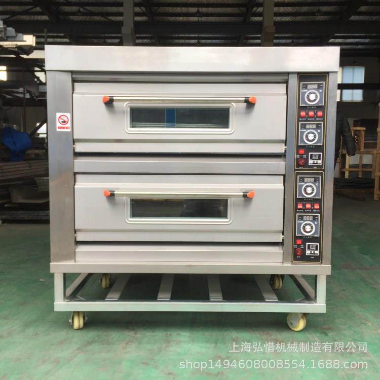 一层两盘二层四盘三层六盘出口型电热快速加热受热均匀电烤箱平炉