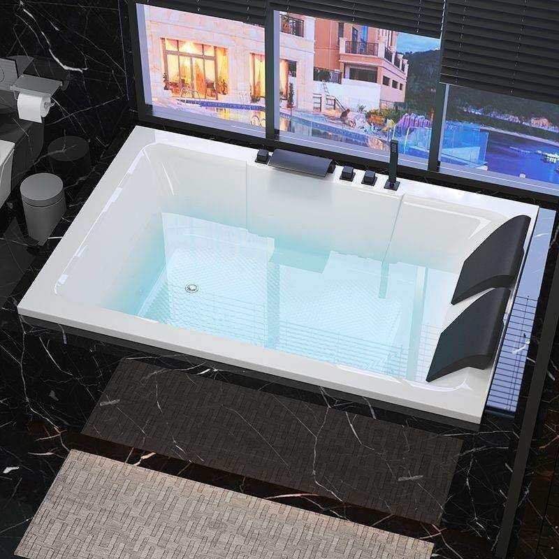 双人浴缸镶内嵌式卫生间冲浪按摩成人恒温亚克力加热浴盆豪华家用