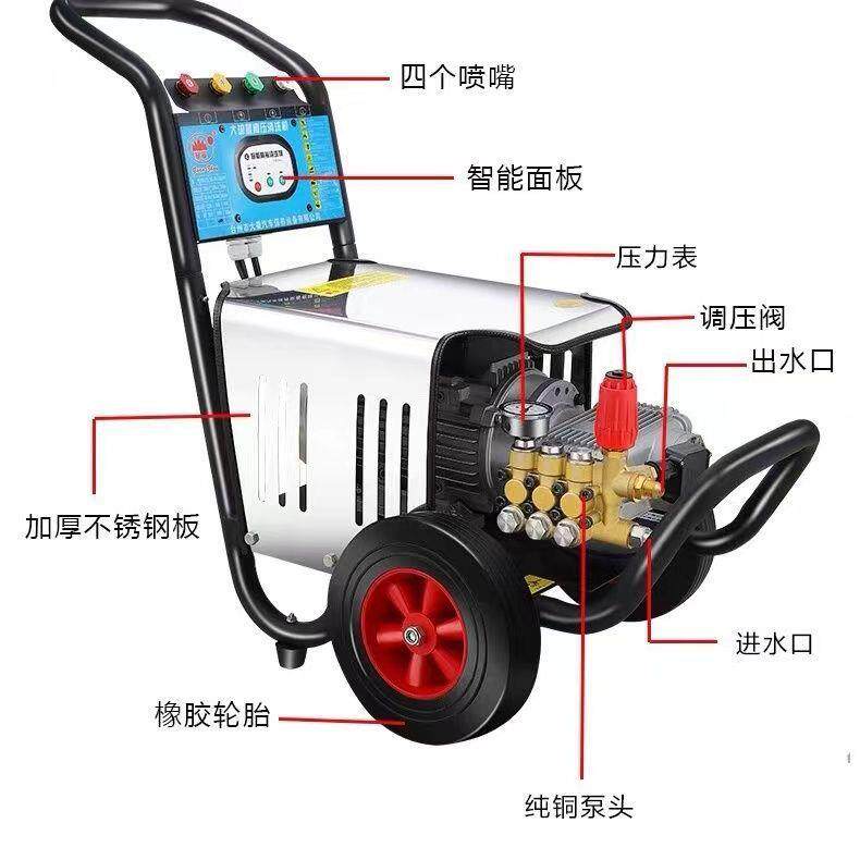 大乘冠宙20m/2035/2030型大流量超高压清洗机自动关枪停机洗车机