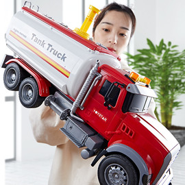 2023儿童超大型消防车玩具车可喷水洒水车模型救援救火消防员男孩