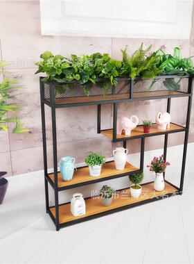 现代简约铁艺断屏B05风创意饭店酒吧餐厅矮地屏风组花合隔式落网