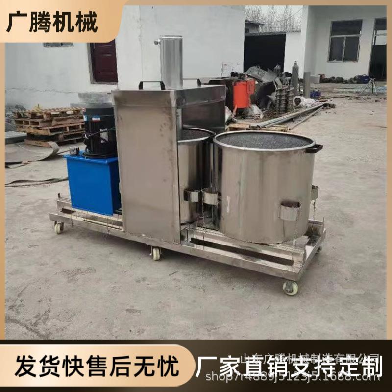 液压压压榨机大型商用不锈钢药渣挤压机蔬菜水果工业脱水机
