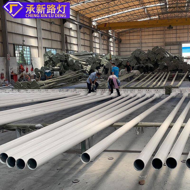 市电路灯led6米12路灯杆投光灯户外双臂挑78室外太阳能路灯