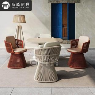 户外别墅阳台一桌椅休闲庭25-3-6-2院花茶桌椅露园天酒店宿防四民