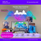 Rgb智能星座灯条Led拼接灯梦幻拾音壁灯电子竞技房卧室装 饰氛围灯