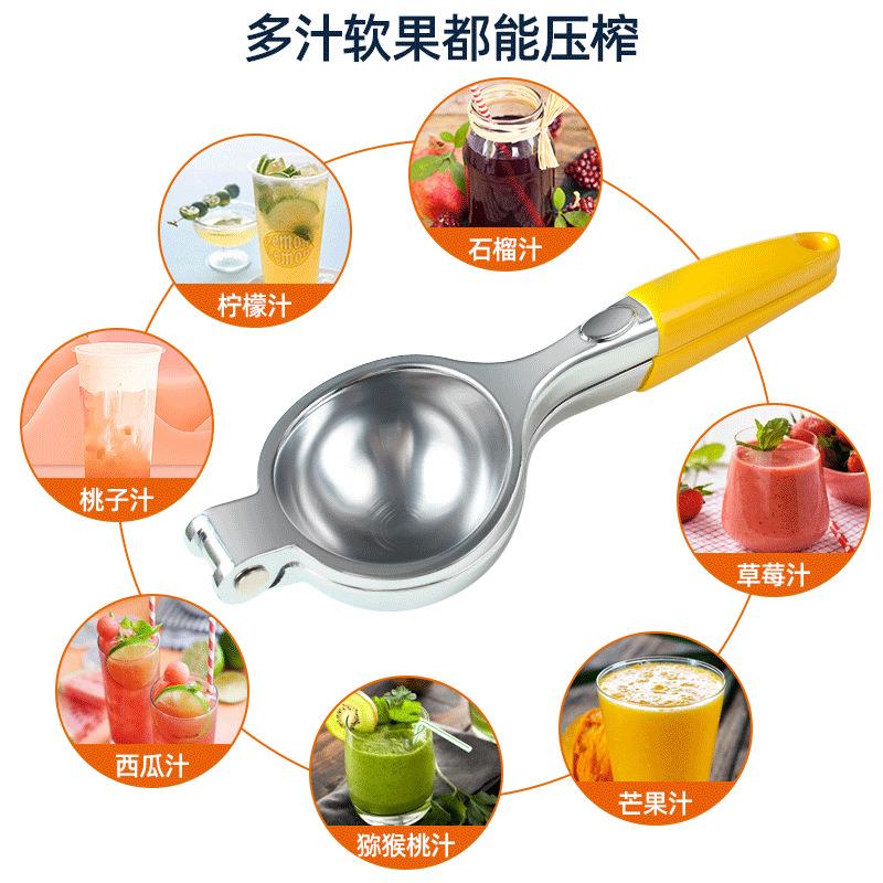 新款直销跨境家用厨具圣诞节锌合金手动榨汁器水果榨汁柠檬夹厨房