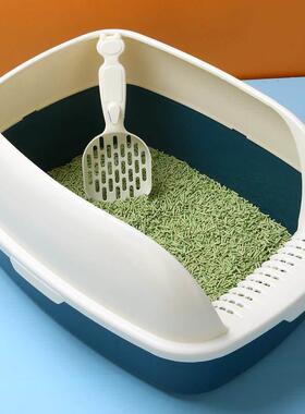 Cat Litter Box with Tray Mat Plastic Pet Cat Rabbit Pee Toil