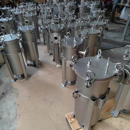 QYDL-1P-0.25M2-DN40单袋过滤器单袋顶入式泥沙井水布袋式过滤机