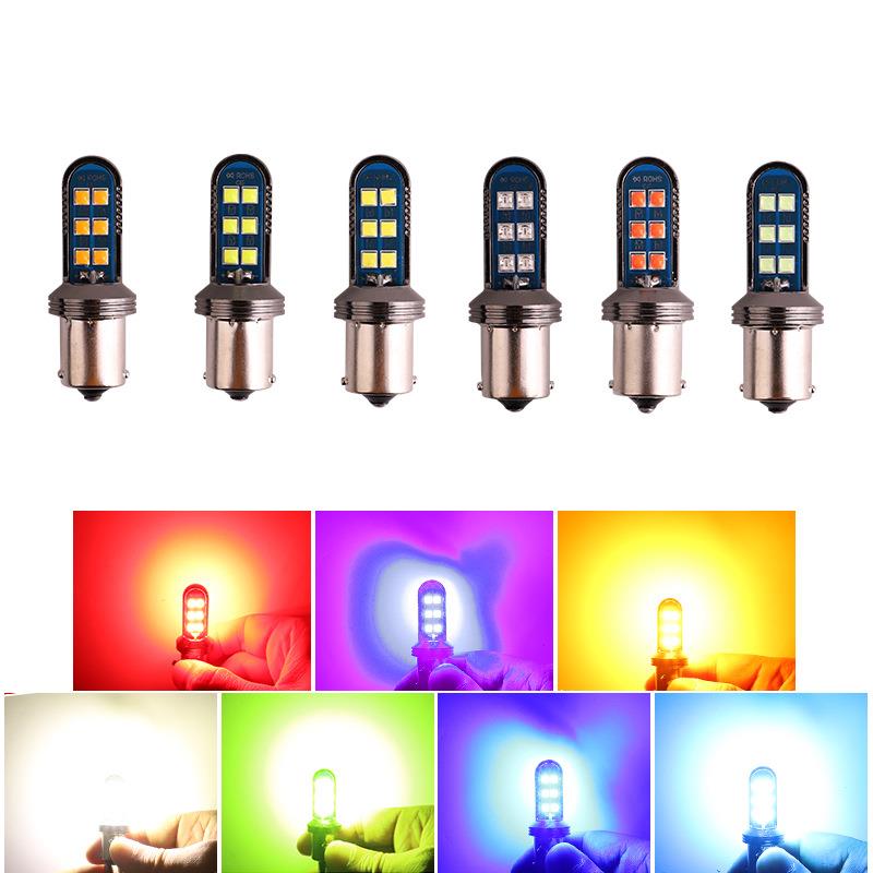 汽车led刹车灯1157 1156 9-80V 高亮转向 摩托车尾灯爆闪 倒车灯