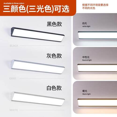户外壁别墅门口外围墙防水庭灯大院灯梯WST569走廊过道长条方形壁