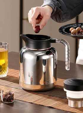 304不锈钢保温水白焖茶BAS-LSH2壶老容茶闷泡壶带过滤大量暖壶智