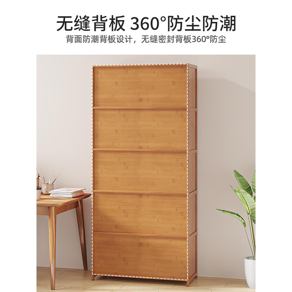 实木书柜带矮柜楼梯下储物书架储物多置物客厅230502层防尘家柜用