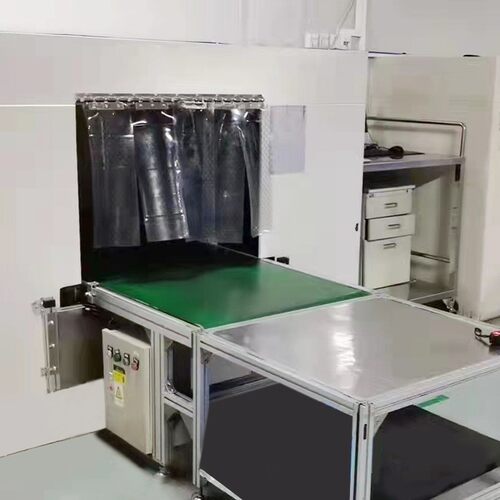 全自动应升降淋输货送全自动升通道升降风淋传递窗输送带淋货室感