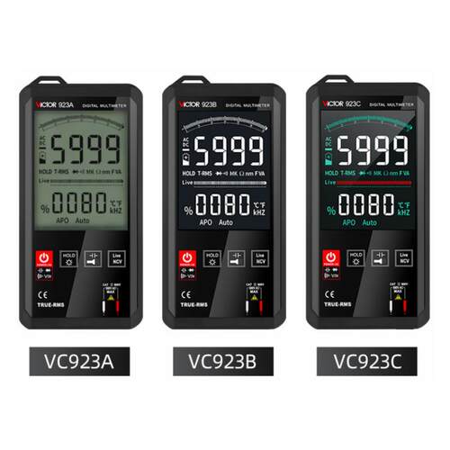 胜利VICTOR 923A/923B/923C卡片式自动量程真有效值数字万用表