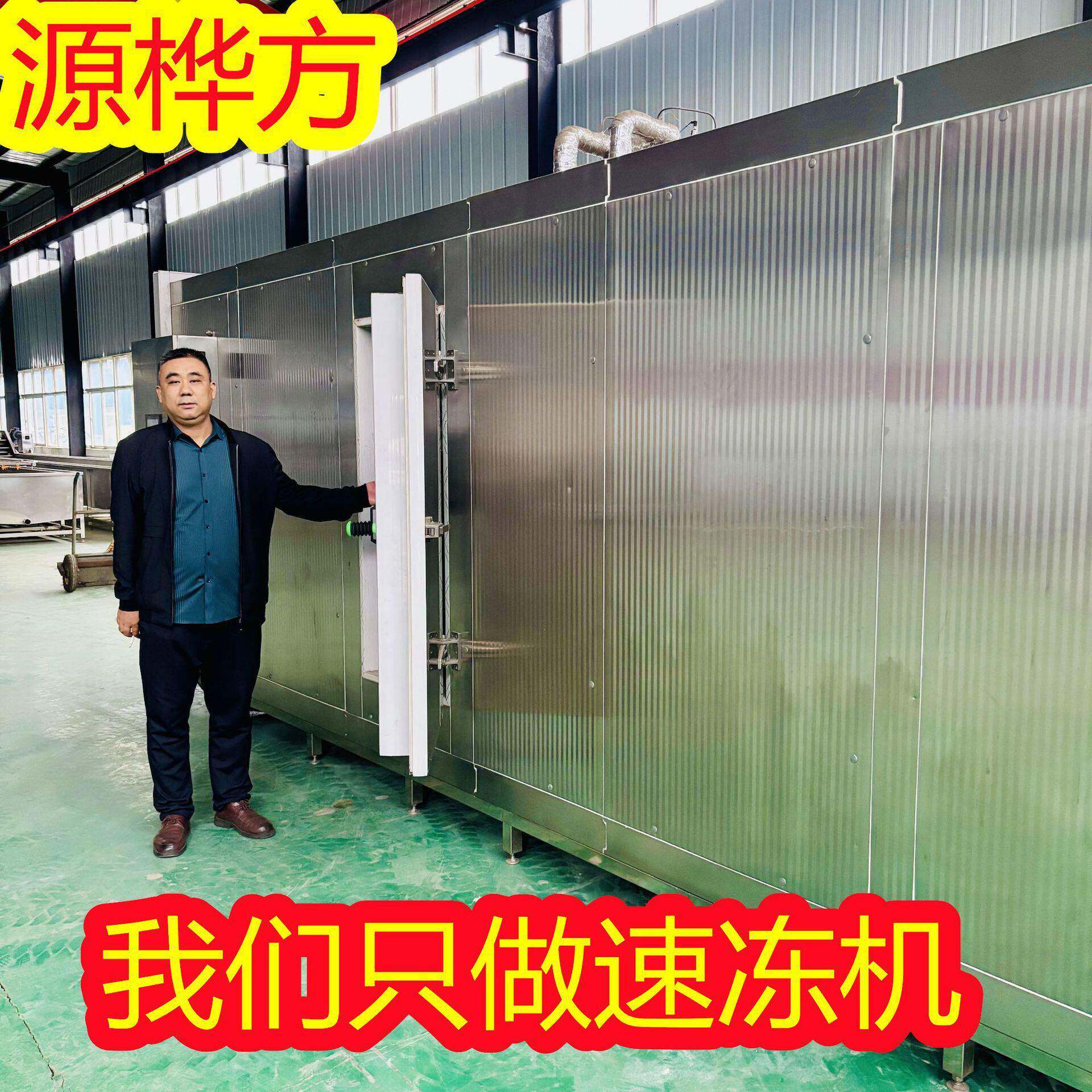 源桦方虾皇水饺ao速冻机香菇素包冷冻加工设备烧麦冷冻机