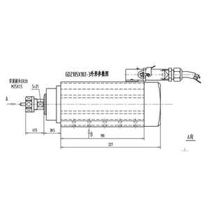 亚琅3kwER20方形风冷电主轴 数控机床电机主轴 精密电主轴