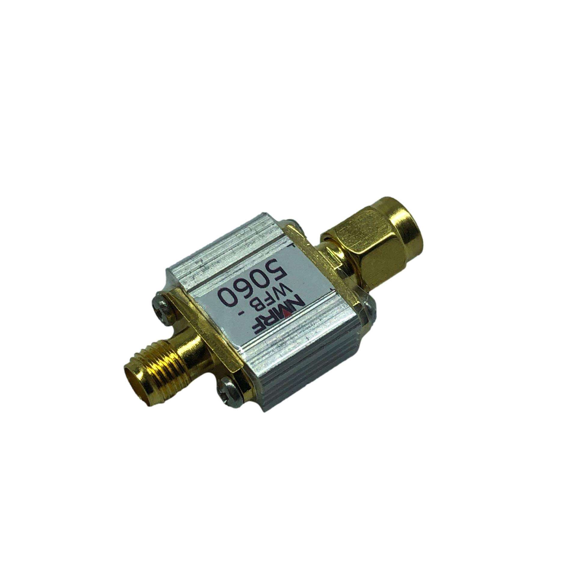 5.8G(5000-6000MHz)UWB无线系统专用 宽带带通滤波器。SMA接口