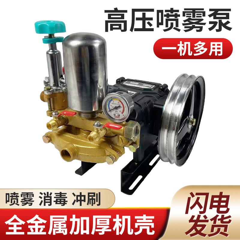 三缸柱塞泵高压喷雾器农用高压喷雾器打药机园林农用高压打药泵