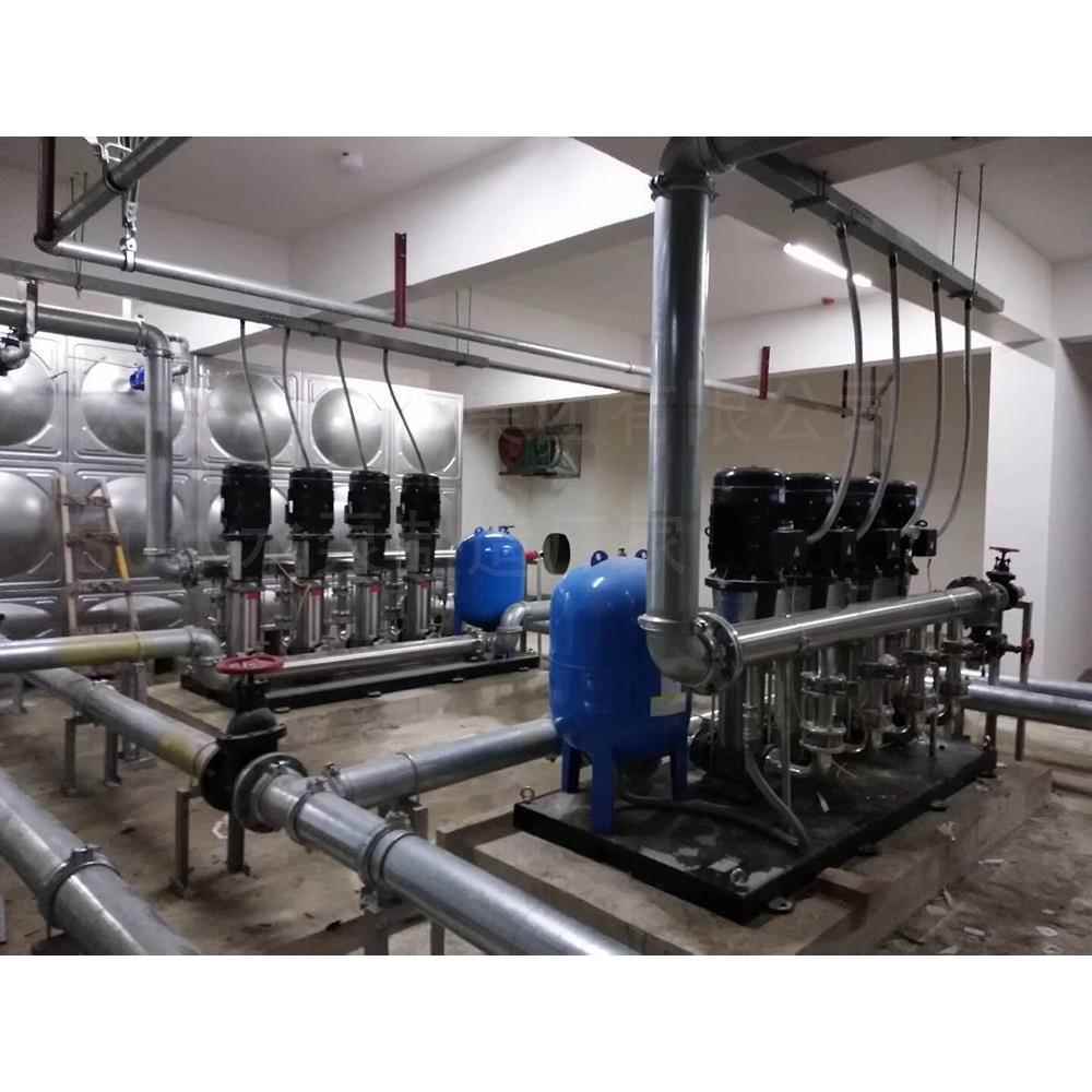 全自动变频稳压生活供水设备不锈钢管道增压给水泵组二次加压成套