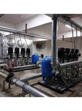 全自动变频稳压生活供水设备不锈钢管道增压给水泵组二次加压成套