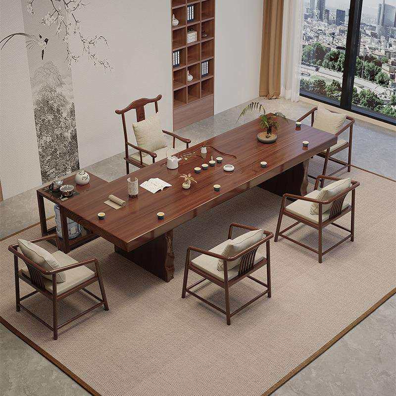 茶桌全套新中式办公室老板泡茶桌椅组合现代简约客厅喝茶桌子