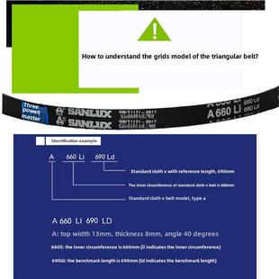 三角带三力士传动带型500-4000A600A700A800A1000A1200A1500皮带