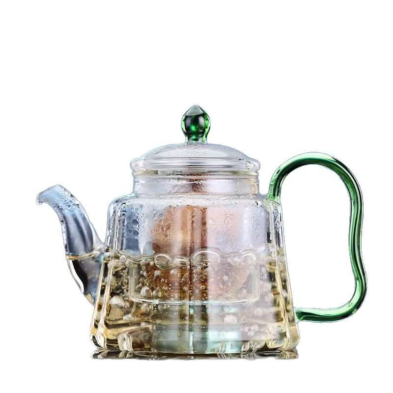 禾器锦瑞壶带内胆耐高温可加热玻璃泡茶壶2024新款小容量煮茶器具