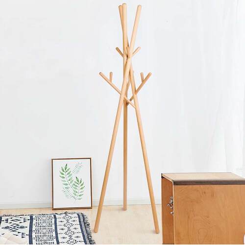 高档落PY/拼爱玩实木衣架NUDE立帽式衣架卧室地挂衣架I客厅家用置