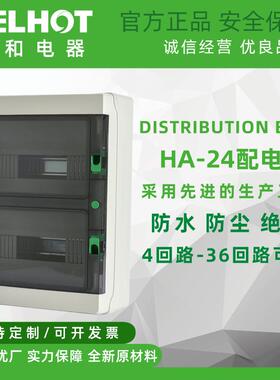 H关A24防盒水空开盒子户外-配电HA—24箱室外防雨塑料空气开明装