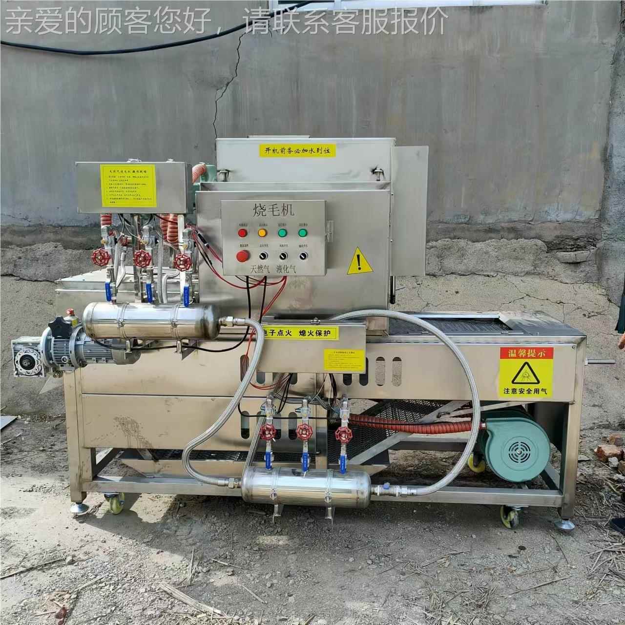 猪耳燎毛头机 URT羊头朵羊喷火烧毛机 隧道腿式羊皮烧毛机