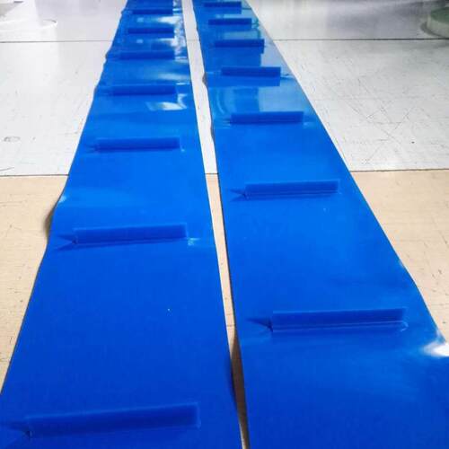 青岛永辉3mm蓝色pvc输送带食品加工传送带肉类加工输送带