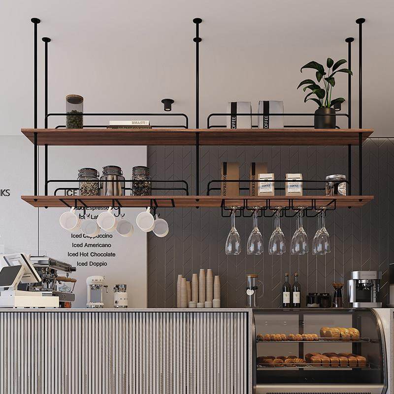 金属实木置物架吧台酒吧吊柜悬挂吊架酒架酒杯酒柜饭厅悬吊式天花,住宅家具,搁板/置物架/家用陈列架,淘宝优惠券,粉丝福利购,淘宝优惠卷