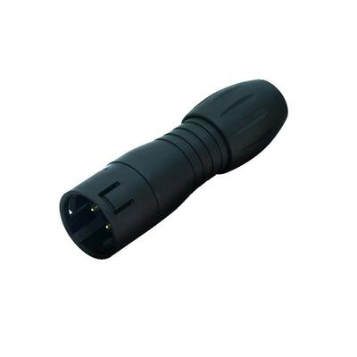 Snapin快插拔式航空插头IP67小型电缆法兰座连接器16mm德国宾德