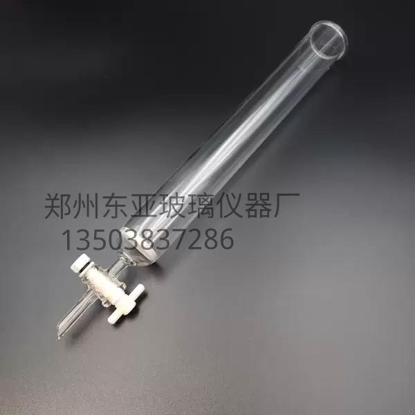 需定制层析柱砂芯聚四氟活塞离子交换柱内径18*800mm色谱柱玻璃层