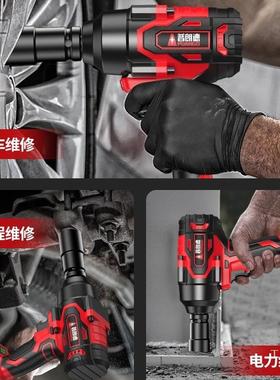 无刷动电扳手扭力汽修专用电大动炮工业级锂电冲风击UUX扳手重型