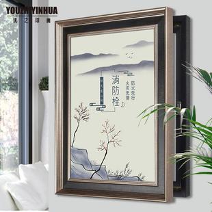 定做大表号电装饰消防消火挡栓遮挂画大尺加画厚天然气表明栓寸线