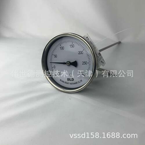 BLD布莱迪全钢双金属温度计WSSF-481300℃L=300万向径向轴向护套