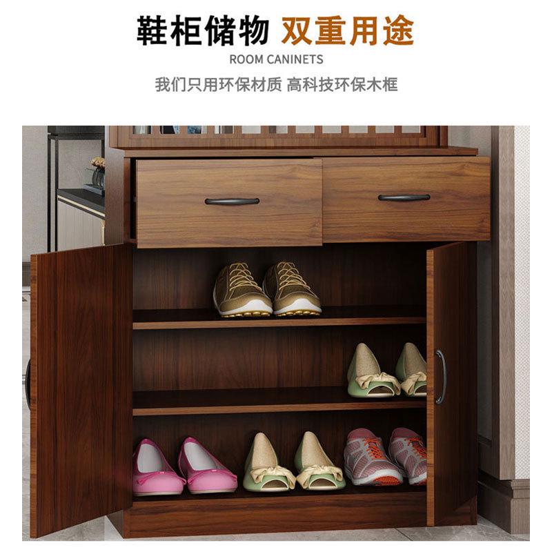 简约玄关柜客厅隔断柜一体现代进门鞋柜新中式屏风柜入门厅柜装饰
