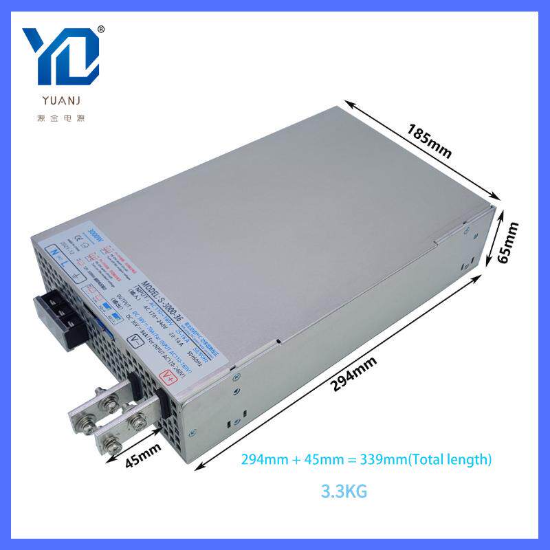PFC大功率工业开关电源交流转直流24V36V60V72V110V RSP-3000-48