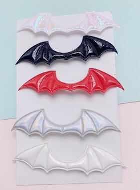 Leather Demon Bat Wings DIY Hair Clip Halloween Accessory