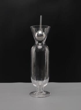 欧式简约几何玻璃醒酒器酒具摆件电视柜样板间客厅酒柜家居装饰品
