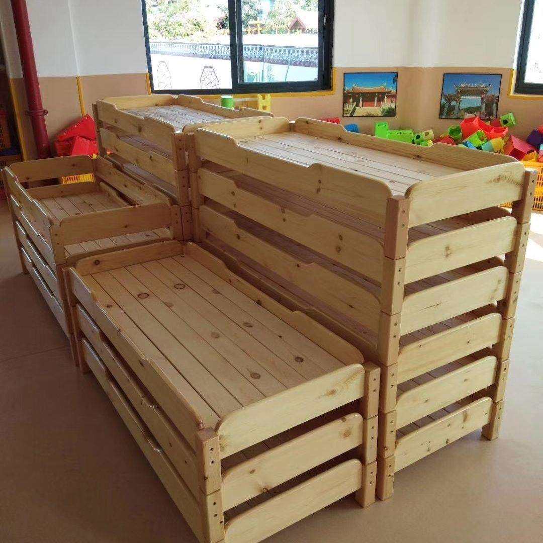 实木儿童床幼儿园通用午休床家用宝宝午睡床幼儿园托儿所单人小床